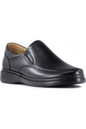 کفش کلاسیک مشکی مردانه چرم طبیعی پاشنه کوتاه ( 4 - 1 cm ) کد 47880305