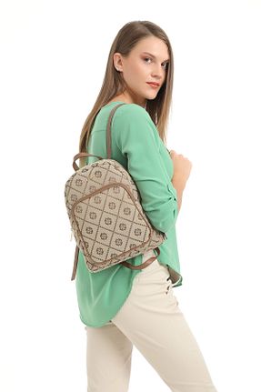 کوله پشتی قهوه ای زنانه سایز متوسط Fossil - کد 235803995