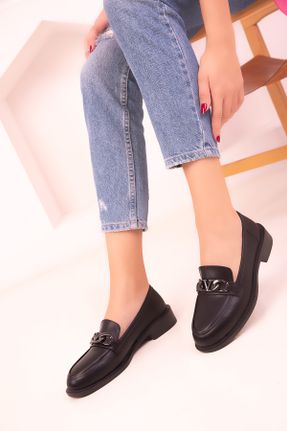 کفش کژوال مشکی زنانه چرم مصنوعی پاشنه کوتاه ( 4 - 1 cm ) پاشنه ضخیم کد 763156875