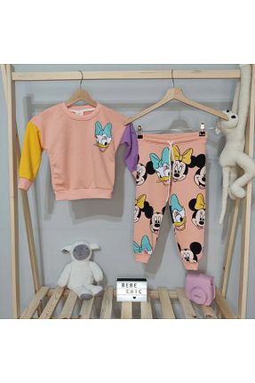 ست بالاتنه و پائین تنه رنگی بچه گانه بافتنی Bebe Chic - کد 766699729