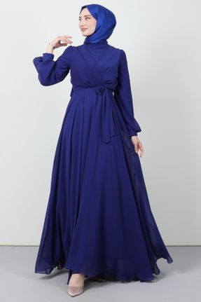 لباس آبی زنانه اورسایز بافت کد 750652911