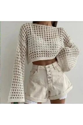 بلوز بژ زنانه ساده Alegante - کد 765393827