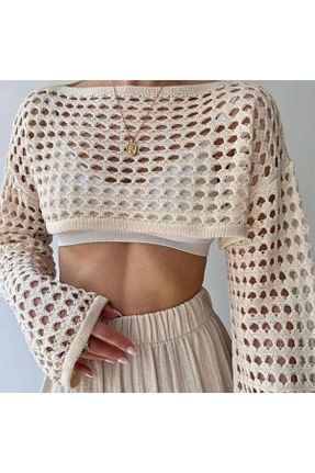 بلوز بژ زنانه ساده Alegante - کد 765393827