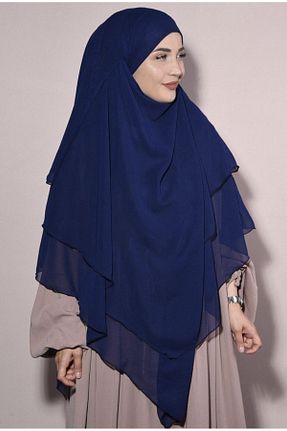 شال سرمه ای زنانه شیفون özlem giyim - کد 766489694