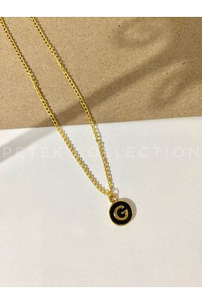 گردنبند جواهر طلائی زنانه روکش طلا Petek Collection - کد 765722632