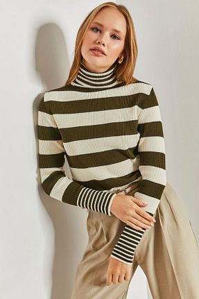 پلیور خاکی زنانه رگولار Bianco Lucci - کد 765708329