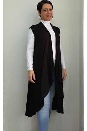 جلیقه سایز بزرگ مشکی زنانه سایز بزرگ Mertcan Butik - کد 765786031