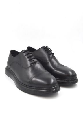 کفش کلاسیک مشکی مردانه چرم طبیعی پاشنه کوتاه ( 4 - 1 cm ) کد 766134668
