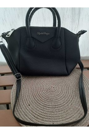 کیف دوشی مشکی زنانه چرم مصنوعی Mogiva - کد 766530374