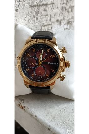 ساعت مچی زرشکی مردانه 50 میلی متر Exception - کد 731039553
