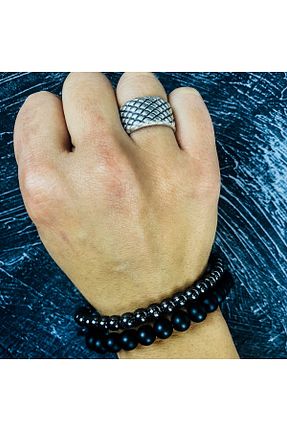 دستبند جواهر مشکی زنانه سنگ طبیعی Zuk Collection - کد 443754769