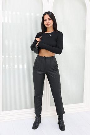 شلوار مشکی زنانه فیبر Design Storm - کد 766998693