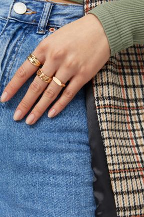 انگشتر جواهر طلائی زنانه پوشش لاکی کد 204891197
