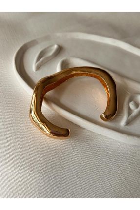 دستبند استیل طلائی زنانه استیل ضد زنگ کد 767609941