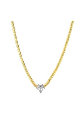 گردنبند نقره طلائی زنانه 925 عیار Çakıl Jewelry - کد 768159929