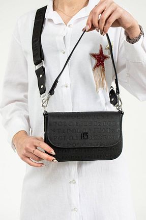 کیف دوشی مشکی زنانه چرم مصنوعی Just Polo - کد 768322158