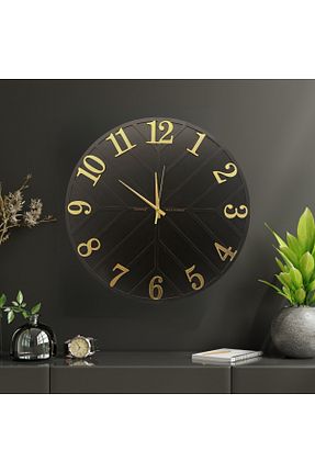 ساعت دیواری مشکی 50 * 50 Lumenn - کد 768442947