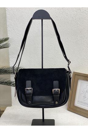 کیف پستچی مشکی زنانه چرم خالص Jacquline - کد 768462888