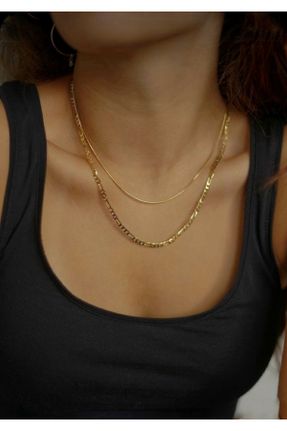 گردنبند جواهر طلائی زنانه روکش طلا کد 768505999