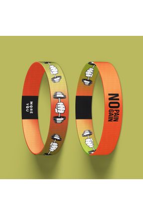 دستبند جواهر نارنجی زنانه کد 358126097