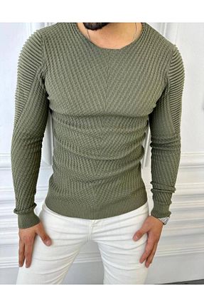 پلیور خاکی مردانه ساده elkumoda - کد 767120382