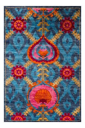 فرش رنگی قابل شستشو Rugs Modern Halı - کد 767216132