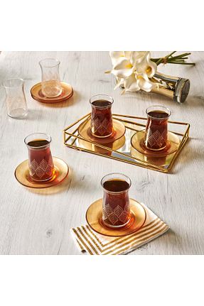 لیوان نارنجی شیشه LAV - کد 767336517