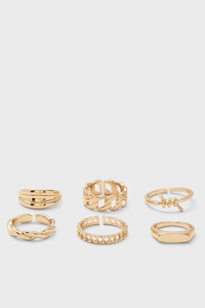 انگشتر جواهر طلائی زنانه پوشش لاکی کد 204891197