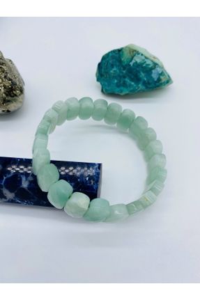 دستبند جواهر سبز زنانه سنگ طبیعی کد 767709128