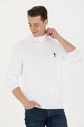 پلیور سفید مردانه ساده U.S. Polo Assn. - کد 767804988