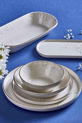 سرویس غذاخوری سفید 6 نفره Neva - کد 251079483