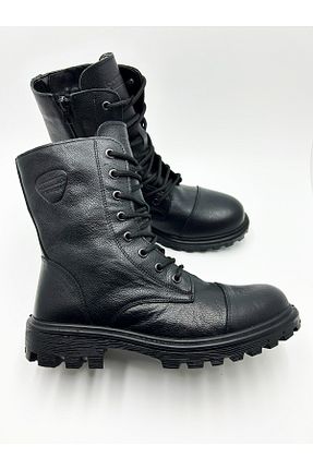 بوت / نیم بوت مشکی مردانه چرم خالص Scooter - کد 768050850