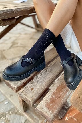 کفش لوفر مشکی زنانه چرم مصنوعی SHOEBELLAS - کد 768100542