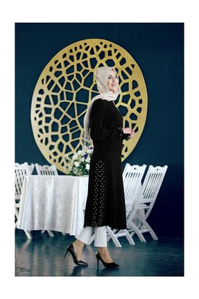 تونیک حجاب مشکی زنانه ویسکون nurkombin - کد 36694212