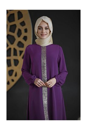 تونیک حجاب بنفش پلی اورتان nurkombin - کد 36815071