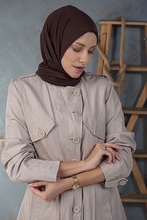 شال قهوه ای زنانه ویسکون Genel Markalar - کد 37599867