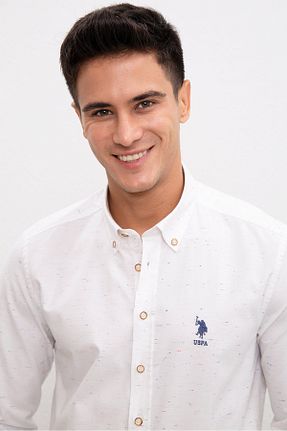 پیراهن سفید مردانه رگولار U.S. Polo Assn. - کد 31316768