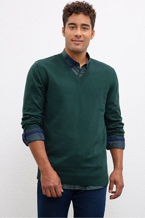 پلیور سبز مردانه ساده U.S. Polo Assn. - کد 31925673