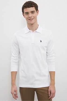 سوئیشرت سفید مردانه ساده U.S. Polo Assn. - کد 52870541