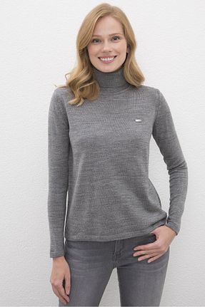 پلیور طوسی زنانه ساده U.S. Polo Assn. - کد 52870613