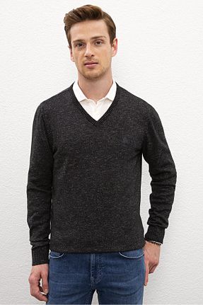 پلیور مشکی مردانه ساده U.S. Polo Assn. - کد 52870657