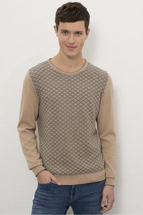 پلیور بژ مردانه ساده U.S. Polo Assn. - کد 54704427