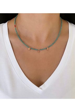 گردنبند نقره آبی زنانه 925 عیار Roma Silvers - کد 97458594