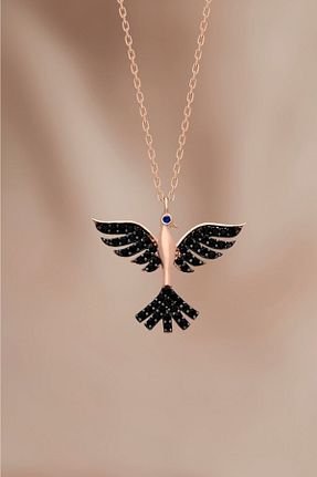 گردنبند نقره صورتی زنانه 925 عیار Bilsen Store - کد 52974147