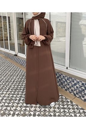 مانتو بلند قهوه ای زنانه پلی استر Genel Markalar - کد 258964826