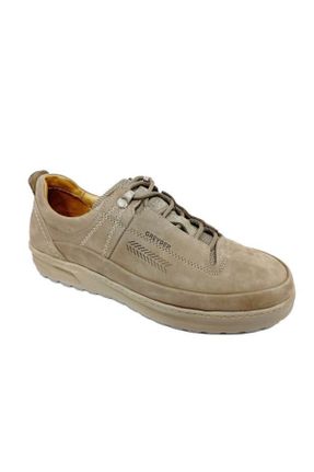 کفش کژوال قهوه ای مردانه چرم طبیعی پاشنه کوتاه ( 4 - 1 cm ) پاشنه ساده کد 767256597