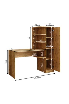 میز کار بژ 165 cm کد 739769104