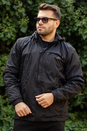 کاپشن مشکی مردانه رگولار Azıcık Akıllı - کد 767863126