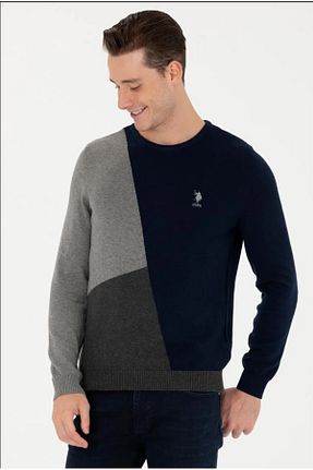 پلیور طوسی مردانه ساده U.S. Polo Assn. - کد 768233697