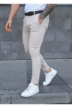 شلوار بژ مردانه پنبه ای ukdwear - کد 768108998